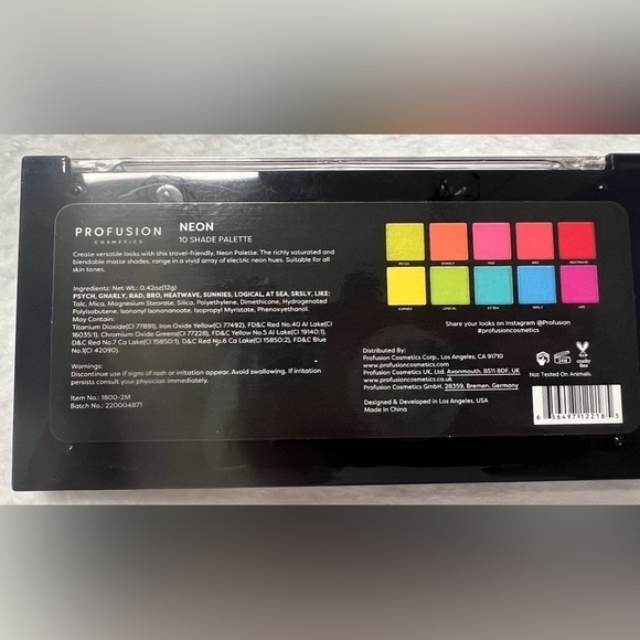 Profusion Neon Make‎ up NEW - Picture 2 of 3